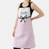 ビジネスキャンディピンクストライプベーカリーキッチンサロン エプロン (インサイチュ)