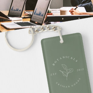 ビジネスキーホルダーのミニマルなクリーンシンプル キーホルダー