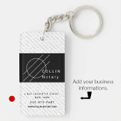 ビジネスキーホルダーミニマリスト白黒 キーホルダー