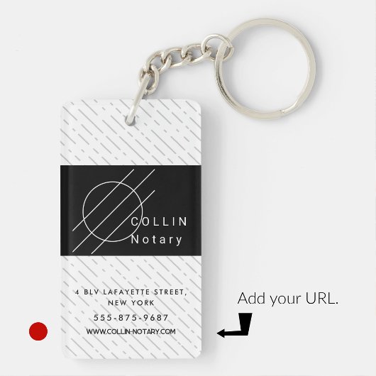 ビジネスキーホルダーミニマリスト白黒 キーホルダー