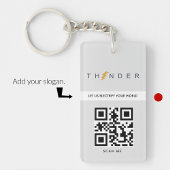 ビジネスキーホルダーミニマルシンプルリストクリーンロゴgr キーホルダー