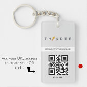 ビジネスキーホルダーミニマルシンプルリストクリーンロゴgr キーホルダー