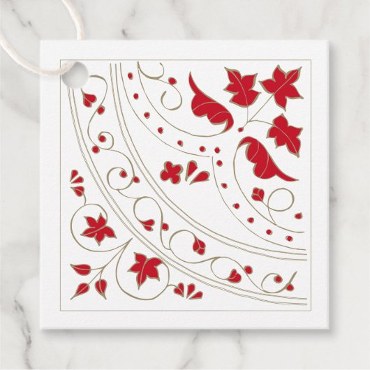 ビジネスギフトエレガントメッセージカードを補完 フェイバータグ (正面)