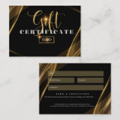 ビジネスギフトカード$100 名刺 (正面/裏面)