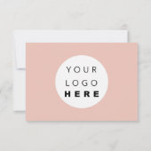 ビジネスギフト証明書シンプルなロゴバラ白 (裏面)