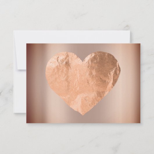 ビジネスギフト証明書シンプル銅バラハート (裏面)