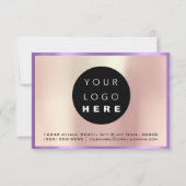 ビジネスギフト証明書パープルパールロゴ (裏面)