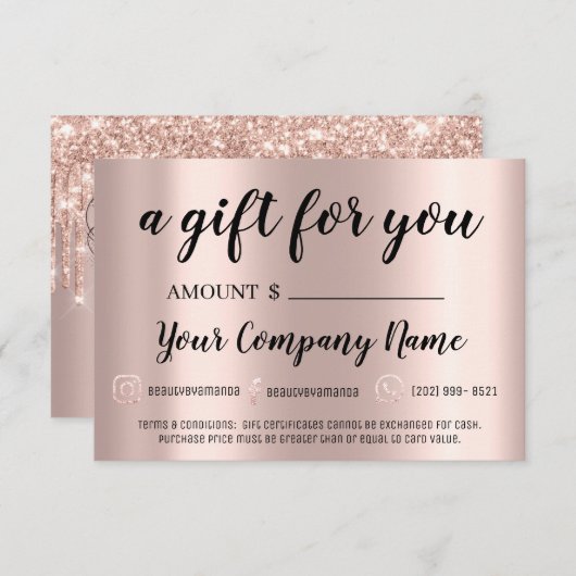 ビジネスギフト証明書ブローズラッシュ拡張機能 (正面/裏面)