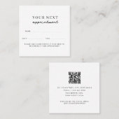 ビジネスクライアントアポイントメントカードプロフェッショナル スクエア名刺 (正面/裏面)