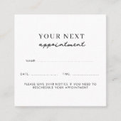 ビジネスクライアントアポイントメントカードプロフェッショナル スクエア名刺 (正面)