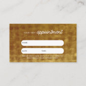 ビジネスクライアントアポイントメントカードQRコード金ゴールド 名刺 (正面)