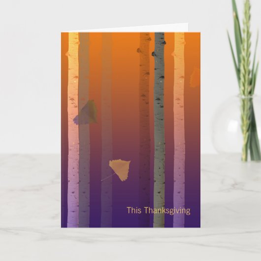 ビジネスクライアント感謝祭カード シーズンカード (正面)