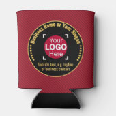 ビジネスクラシックブストライプランド金ゴールド – 赤、黒、黒 缶クーラー (裏面)