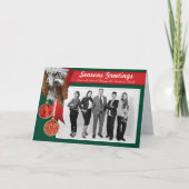 ビジネスクリスマスの休日の写真 シーズンカード (正面)