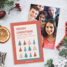 ビジネスクリスマスカンパニーフォトロゴホリデーカード