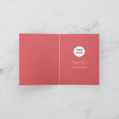 ビジネスクリスマスカード水彩植物学 シーズンカード (内部)