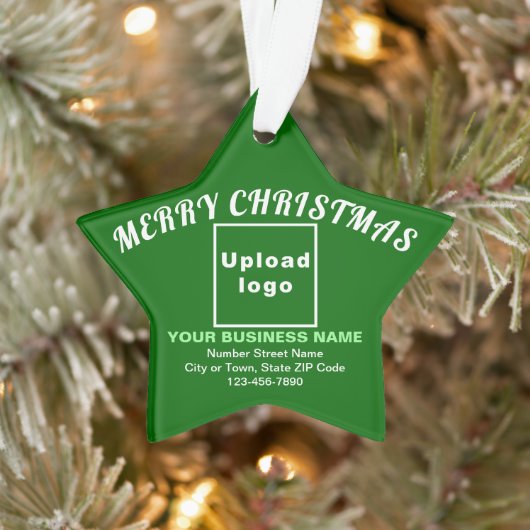 ビジネスクリスマスグリーンスターアクリルオーナメント オーナメント (ツリー)