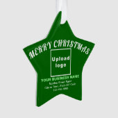 ビジネスクリスマスグリーンスターアクリルオーナメント オーナメント (正面)