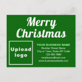 ビジネスクリスマスグリーンホリデー葉書 シーズンポストカード (正面)