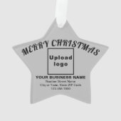 ビジネスクリスマスグレースターアクリルオーナメント オーナメント (裏面)