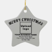 ビジネスクリスマスグレースターセラミックオーナメント セラミックオーナメント (正面)