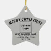 ビジネスクリスマスグレースターセラミックオーナメント セラミックオーナメント (裏面)