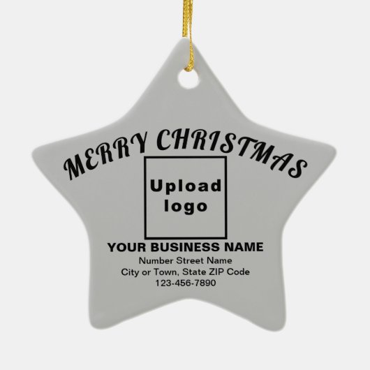 ビジネスクリスマスグレースターセラミックオーナメント セラミックオーナメント (裏面)