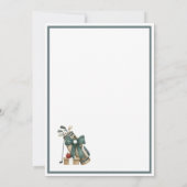 ビジネスクリスマスゴルフテーマパーティーパー・ティー 招待状 (裏面)