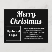 ビジネスクリスマスブラックホリディポストカード シーズンポストカード (正面)