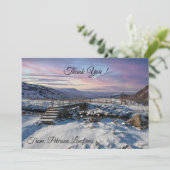 ビジネスクリスマスホリデーシーニックサンキューカード サンキューカード (スタンド正面)