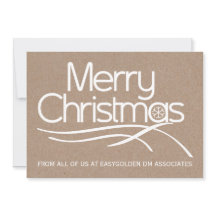 ビジネスクリスマス素朴なタイポグラフィ休日