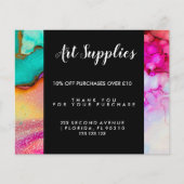 ビジネスクーポンオファーマーケティングの新しい住所の名前 チラシ (正面)