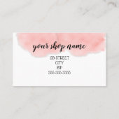 ビジネスクーポン提供マーケティングの新しい住所 紹介カード (裏面)