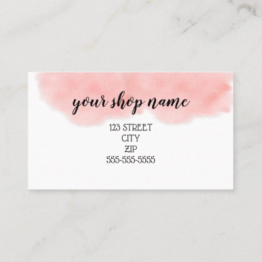 ビジネスクーポン提供マーケティングの新しい住所 紹介カード (裏面)