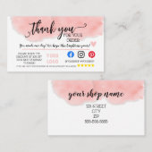 ビジネスクーポン提供マーケティングの新しい住所 紹介カード (正面/裏面)