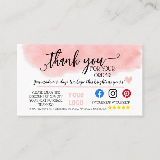 ビジネスクーポン提供マーケティングの新しい住所 紹介カード (正面)