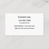 ビジネスクールカードの自動詳細機能の新機能 名刺 (裏面)