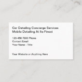 ビジネスクールカードの詳細 名刺 (裏面)