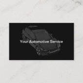 ビジネスクールカー車のドのデザイン新規 名刺 (正面)