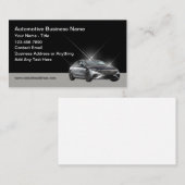 ビジネスクール車のカードのデザイン 名刺 (正面/裏面)