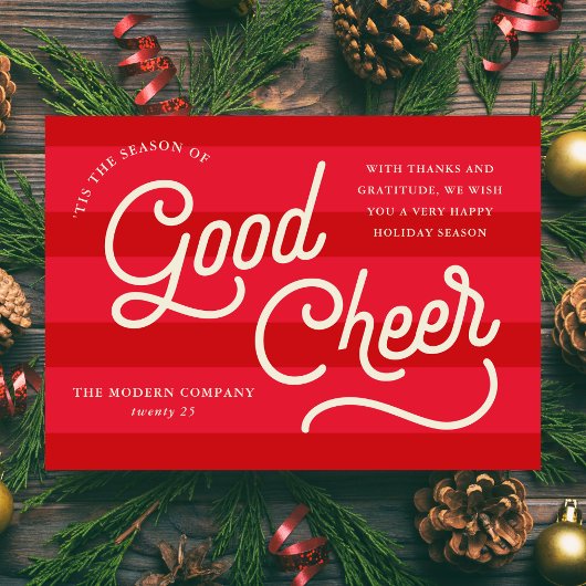 ビジネスグッド応援フラットホリデーカード シーズンカード