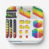 ビジネスグラフ紙プレート ペーパープレート (正面)