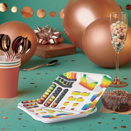 ビジネスグラフ紙プレート ペーパープレート