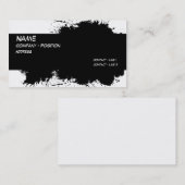 ビジネスグランジカード用インク汚れテンプレート 名刺 (正面/裏面)