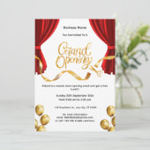 ビジネスグランドオープニングセレモニー招待状 招待状 (スタンド正面)