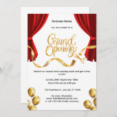 ビジネスグランドオープニングセレモニー招待状 招待状 (正面/裏面)