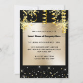 ビジネスグランドオープンのVIPレッドカーペット 招待状 (裏面)