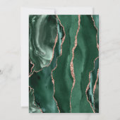 ビジネスグランドオープングリーンローズゴールドアゲートダーク 招待状 (裏面)