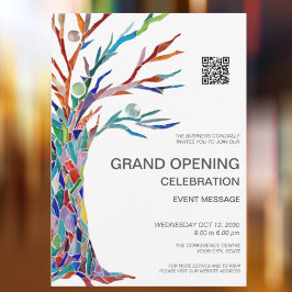 ビジネスグランドオープンQRコード 招待状