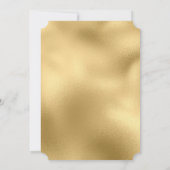 ビジネスグランドリオープニングロゴフェイク金ゴールド紙吹雪 招待状 (裏面)